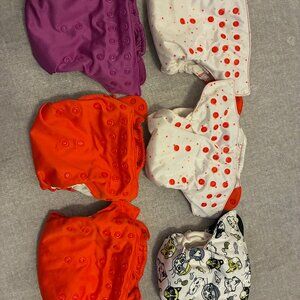 6 bumGenius Elemental Cloth Diapers